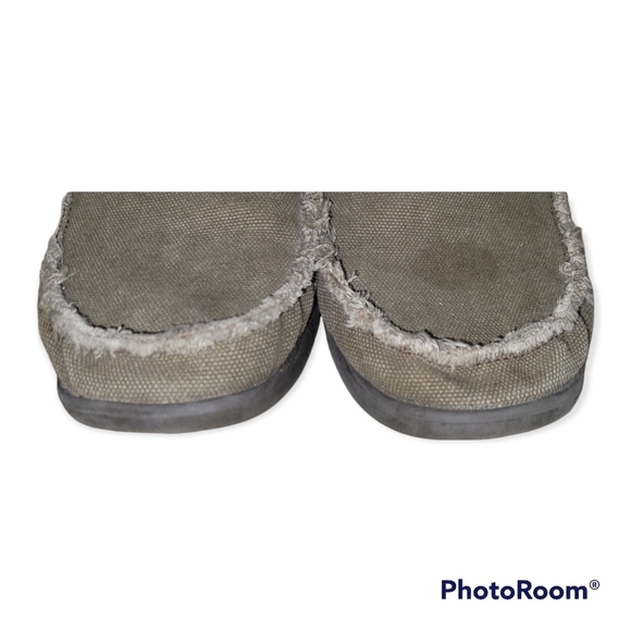 Crocs Canvas Loafers Size 11 Santa Cruz - Picture 2 of 9
